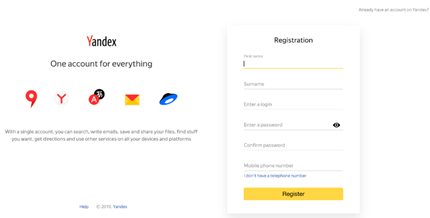Yandex�������ַ�������
